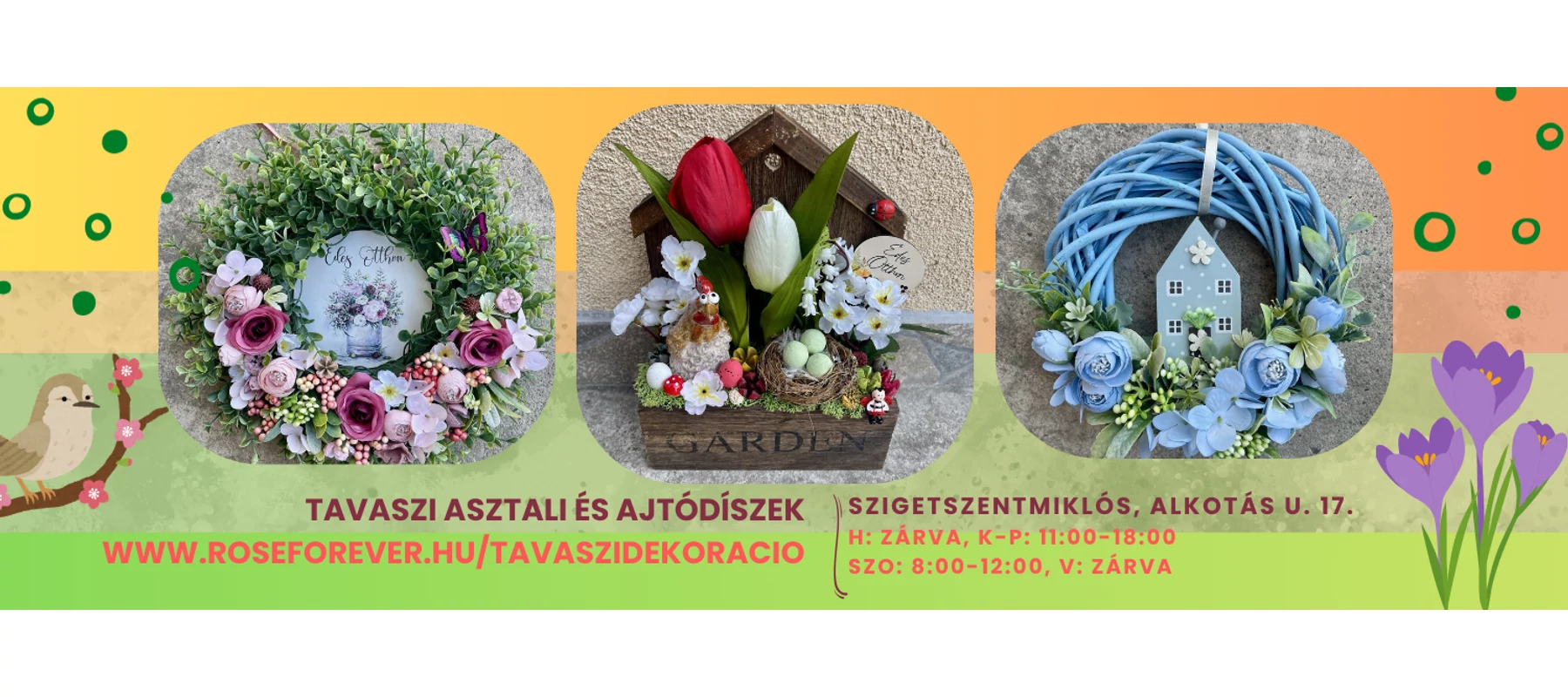 Tavaszi dekorációk
