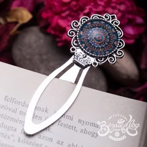 Világoskék mandala könyvjelző