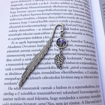 Levendulás, pálcás, könyvjelző