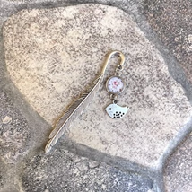 Rózsakert, pálcás, könyvjelző