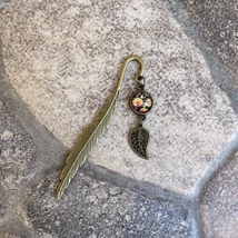 Sárga rózsa, pálcás, könyvjelző