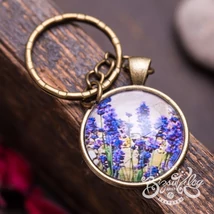 Levendula kulcstartó