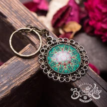 Mandala kulcstartó