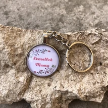 Szeretlek Mama kulcstartó