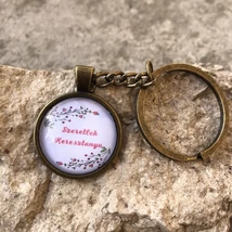 Szeretlek Keresztanyu kulcstartó