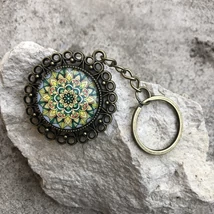 Mandala kulcstartó