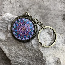 Mandala kulcstartó