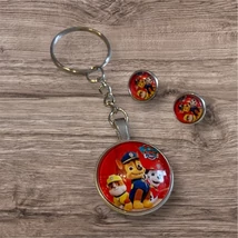 Mesefigurás szett - kulcstartó + fülbevaló