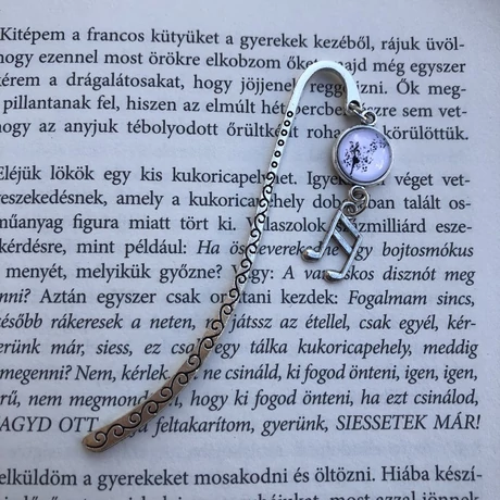 Zenei pitypang könyvjelző