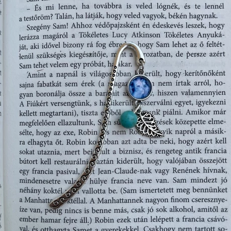 Kék márvány könyvjelző