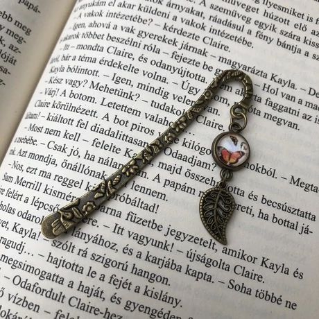 Bronz pillangós könyvjelző