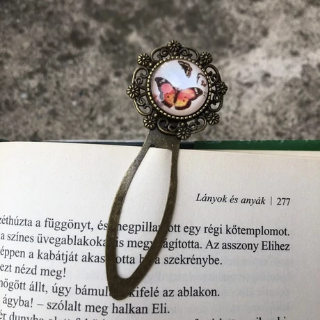 Bronz pillangós könyvjelző