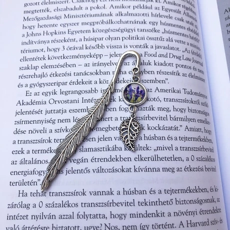 Levendulás könyvjelző