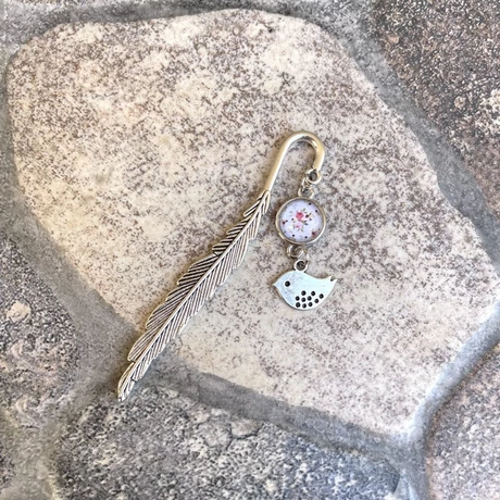 Rózsakert, pálcás, könyvjelző