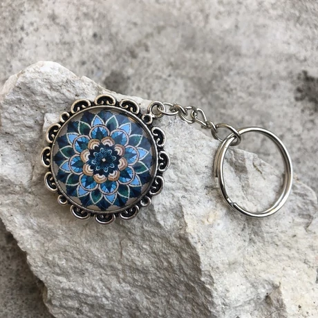 Mandala kulcstartó