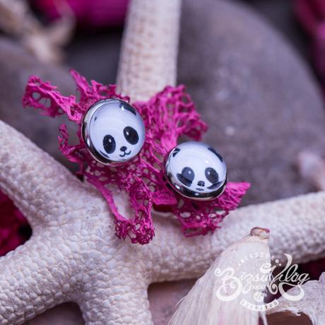Panda fülbevaló