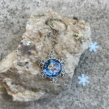 Karácsonyi kulcstartó