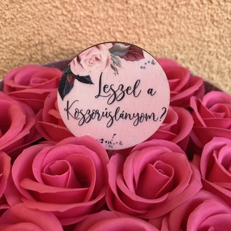 koszorúslány felkérő felirat