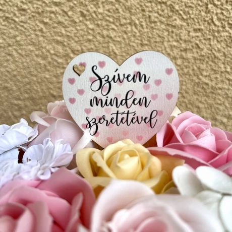 Szívem minden szeretetével - szív alakú