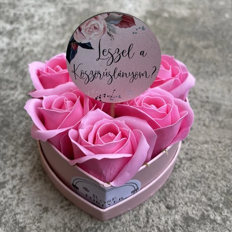 Koszorúslány felkérő ajándék