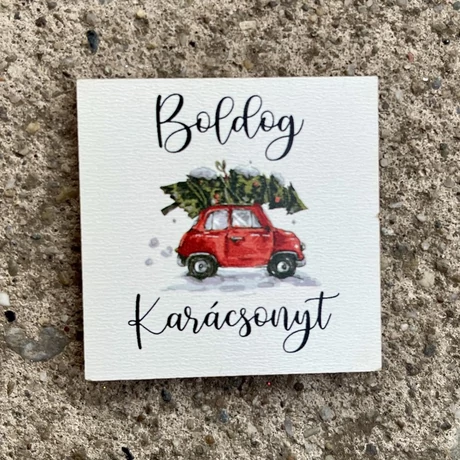 Karácsonyi hűtőmágnes